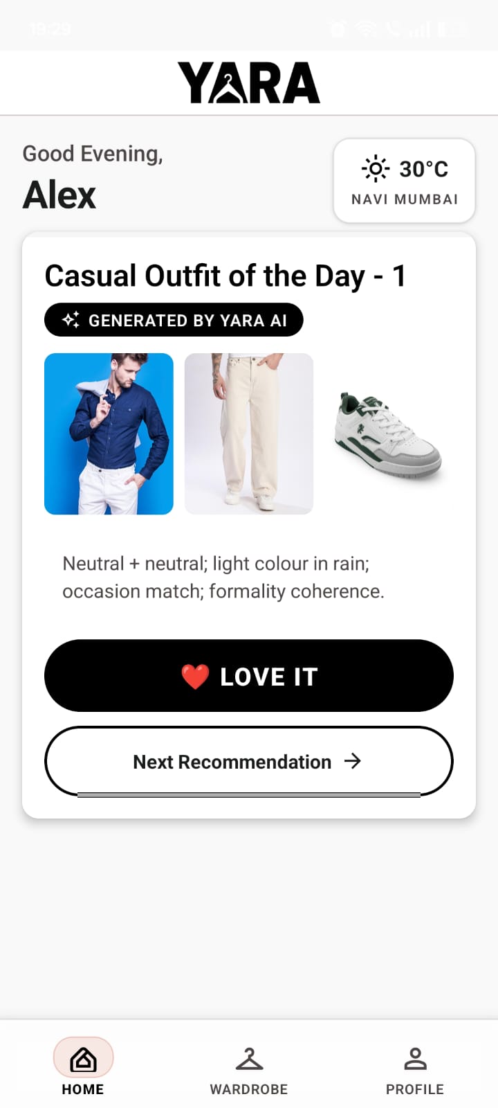 YARA outfit of the day